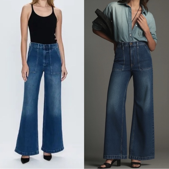 Pistola Lana Bella Wide Leg High Rise Jeans